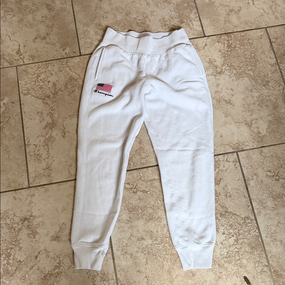 Champion reverse weave small USA flag joggers